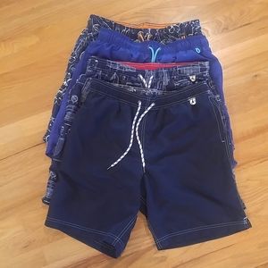 Bundle of Mens LANDS END swim trunks